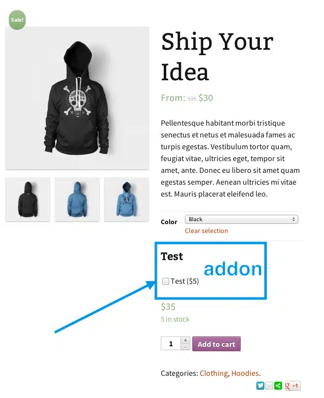 WooCommerce Product Add-ons 
